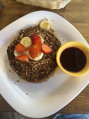 Vegan stuffed pancake   at ChocoBanana in Sayulita