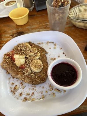 Vegan hotcake  at ChocoBanana in Sayulita