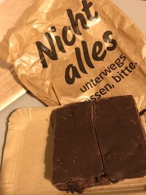 Vegan chocolate cake @ Café Natura, Stade at Café Natura in Stade