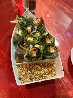 Fresh rolls   at Thai E-San in Myrtle Beach