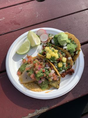 Tacos at La Taquiza Vegana in Portland