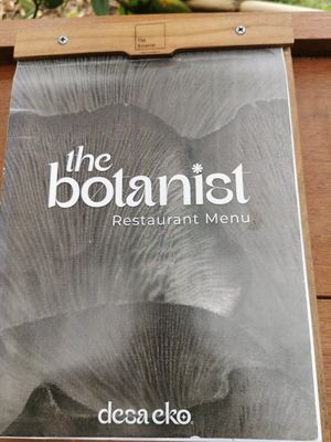 Menu (11/22) during reconstruction of the venue at The Botanist in Banjar
