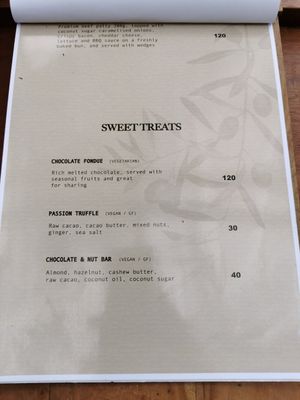 Menu (11/22) during reconstruction of the venue at The Botanist in Banjar