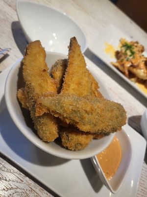 Fried Pickles 🥒 at Umami Burger Aoyama Shop in Tokyo