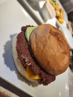 Burger "The Earth" at Umami Burger Aoyama Shop in Tokyo