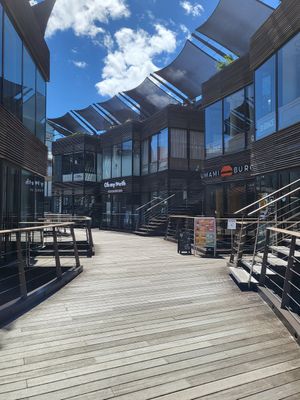 Entrance (kawaii!) at Umami Burger Aoyama Shop in Tokyo