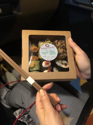 Sushi box take away  at Veganashi - Gluten Free Sushi in Barcelona