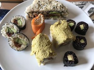 Sushi combos at Veganashi - Gluten Free Sushi in Barcelona