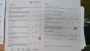 Menu at Veganashi - Gluten Free Sushi in Barcelona
