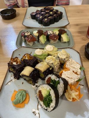 Sushi plate for 2  at Veganashi - Gluten Free Sushi in Barcelona