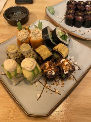 Sushi platter for 2  at Veganashi - Gluten Free Sushi in Barcelona