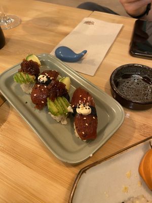 Part of sushi platter   at Veganashi - Gluten Free Sushi in Barcelona