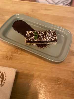 Chocolate dessert   at Veganashi - Gluten Free Sushi in Barcelona