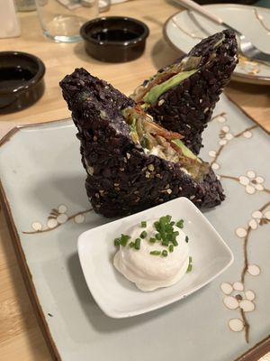 Sándwich de arroz con alioli  at Veganashi - Gluten Free Sushi in Barcelona