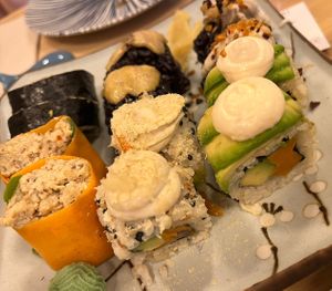 Degustación de sushi veganashi  at Veganashi - Gluten Free Sushi in Barcelona