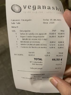   at Veganashi - Gluten Free Sushi in Barcelona