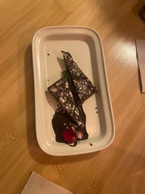 Barrita desert at Veganashi - Gluten Free Sushi in Barcelona