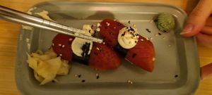 Niguiris de tomàquet at Veganashi - Gluten Free Sushi in Barcelona