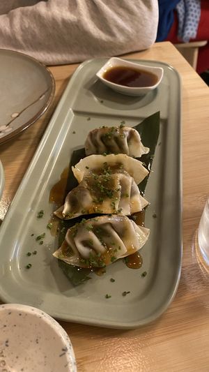 Gyozas de verduras #Veganuary at Veganashi - Gluten Free Sushi in Barcelona