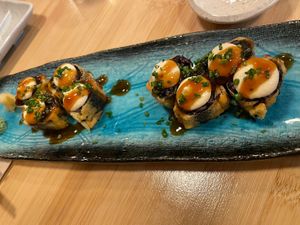 Hot rolls  at Veganashi - Gluten Free Sushi in Barcelona