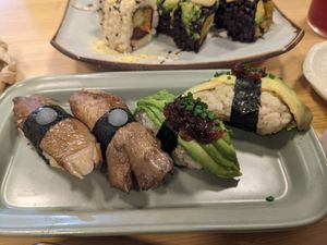 Sushi at Veganashi - Gluten Free Sushi in Barcelona