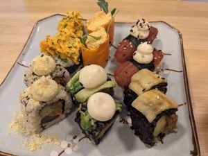 Sushi at Veganashi - Gluten Free Sushi in Barcelona