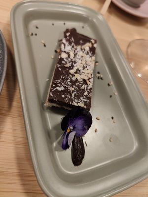 Chocolate bar at Veganashi - Gluten Free Sushi in Barcelona