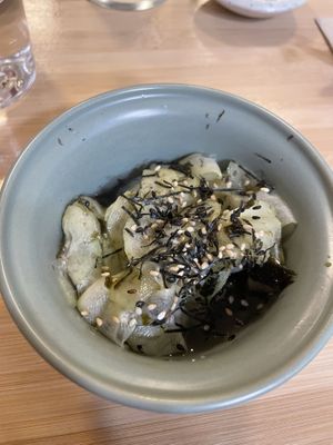 Cucumber salad 🥗   at Veganashi - Gluten Free Sushi in Barcelona