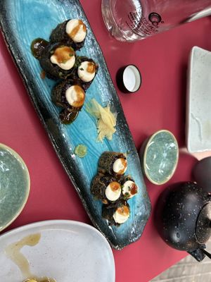 Tempura roll  at Veganashi - Gluten Free Sushi in Barcelona