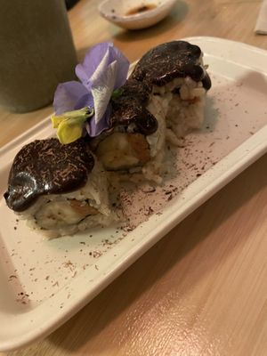 Sweet sushi  at Veganashi - Gluten Free Sushi in Barcelona