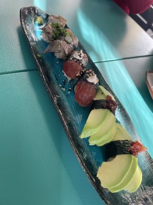 DEGUSTACIÓN DE NIGIRIS  at Veganashi - Gluten Free Sushi in Barcelona