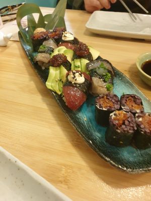 Variat de niguiris at Veganashi - Gluten Free Sushi in Barcelona