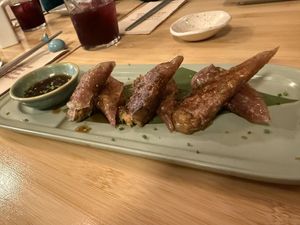 Gyoza  at Veganashi - Gluten Free Sushi in Barcelona
