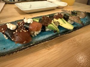 Nigiri Taster  at Veganashi - Gluten Free Sushi in Barcelona