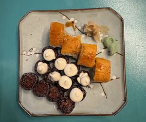 Mixed sushi plate (3/3).  at Veganashi - Gluten Free Sushi in Barcelona