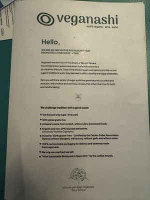 About veganashi .  at Veganashi - Gluten Free Sushi in Barcelona