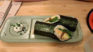 Sushirito at Veganashi - Gluten Free Sushi in Barcelona