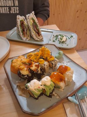 Delicious sushi at Veganashi - Gluten Free Sushi in Barcelona