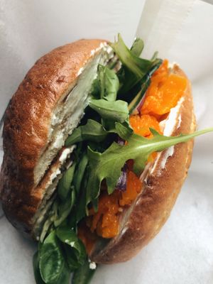 Vegan Lox at Budapest Bagel in Vienna