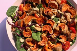 maple sweet potato bowl at kalebreak in Bangkok