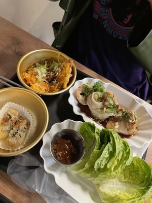 Mixed vegan plate   at Do Shi Rak in Stuttgart