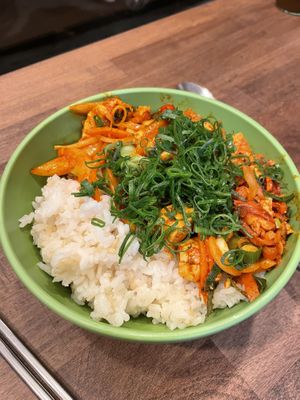 Rice with veggies, tofu and spicy sauce    at Do Shi Rak in Stuttgart