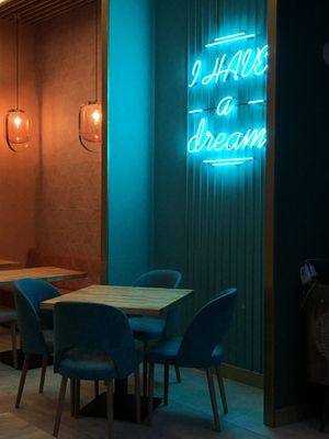 Seating area  at Mango Mama - OVO in Wroclaw