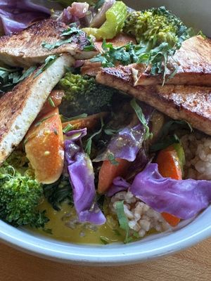 vegetable curry at Tao Natural Foods Organic Cafe in Minneapolis