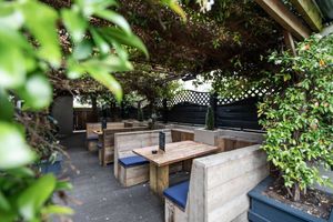 The secret garden  at The Old Manor in Potters Bar