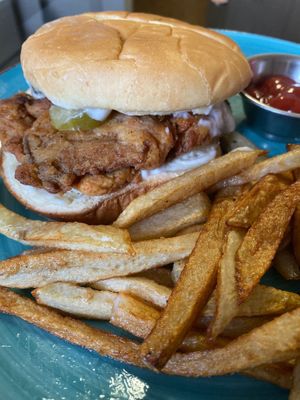 Southern fried chicken sandwich at Oh Vegan Soul  in Boise