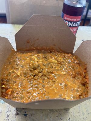 Vegan peanut and lentil curry   at Cato by Cato in Maastricht