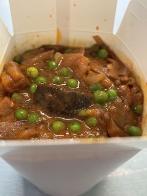 Vegan eggplant & peas curry with couscous   at Cato by Cato in Maastricht