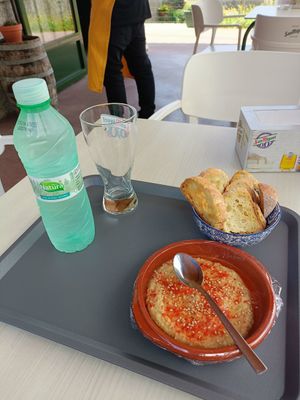 Hummus at Buen Camino in San Miguel De Valga