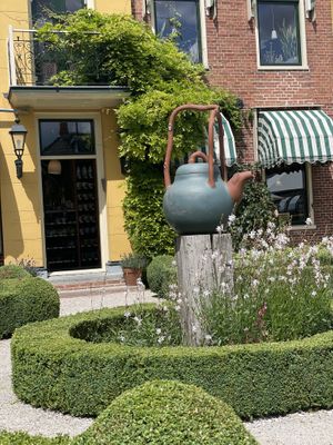 beautiful garden  at De Theefabriek in Houwerzijl